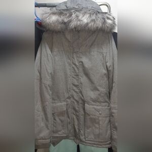 Pre_loved Size 8 Women's Gray & Teal Ski Jacket & Snow Pant Set.
